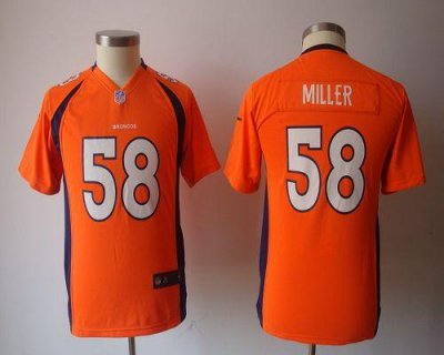 Jerseys Factory Cheap Nike Broncos #58 Von Miller Orange Team Co