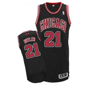 Jerseys Factory Cheap Revolution 30 Bulls #21 Jimmy Butler Black