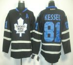 Jerseys Factory Cheap Maple Leafs #81 Phil Kessel Black Ice Embr