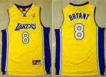 Jerseys Factory Cheap Lakers #8 Kobe Bryant Gold Nike Throwback