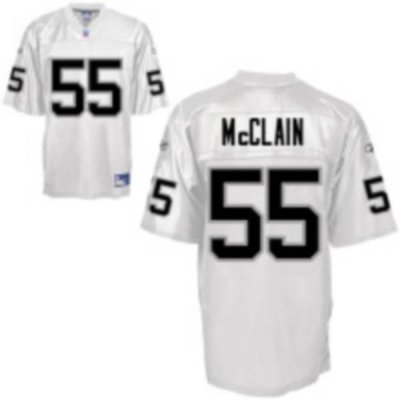 Jerseys Factory Cheap Raiders #55 Rolando McClain Stitched White