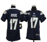 Jerseys Factory Cheap Nike Chargers #17 Philip Rivers Navy Blue