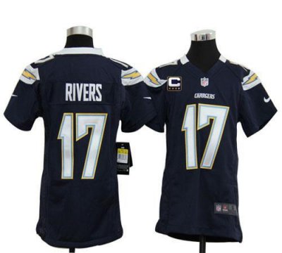 Jerseys Factory Cheap Nike Chargers #17 Philip Rivers Navy Blue