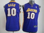 Jerseys Factory Cheap Revolution 30 Lakers #10 Steve Nash Purple