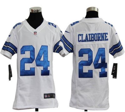 Jerseys Factory Cheap Nike Cowboys #24 Morris Claiborne White Yo