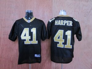 Jerseys Factory Cheap Saints #41 Roman Harper Black Stitched Thr