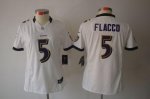 Jerseys Factory Cheap Nike Ravens #5 Joe Flacco White Women's Em