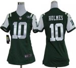 Jerseys Factory Cheap Nike Jets #10 Santonio Holmes Green Team C