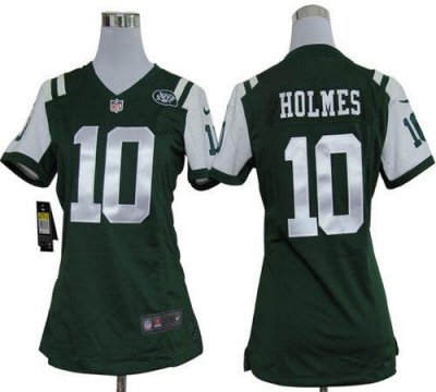 Jerseys Factory Cheap Nike Jets #10 Santonio Holmes Green Team C