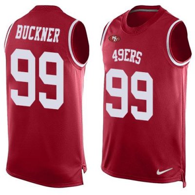 Jerseys Factory Cheap Nike 49ers #99 DeForest Buckner Red Team C
