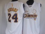 Jerseys Factory Cheap Lakers #24 Kobe Bryant White 2010 NBA Fina