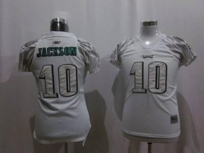 Jerseys Factory Cheap Eagles #10 DeSean Jackson White Women's Ze