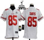 Jerseys Factory Cheap Nike 49ers #85 Vernon Davis White Youth Su