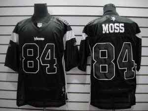 Jerseys Factory Cheap Vikings #84 Randy Moss Black Stitched NFL
