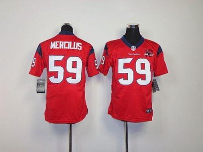 Jerseys Factory Cheap Nike Texans #59 Whitney Mercilus Red Alter