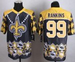 Jerseys Factory Cheap Nike Saints #99 Sheldon Rankins Black Men'