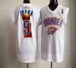 Jerseys Factory Cheap 2012 NBA Finals Thunder #9 Serge Ibaka Whi
