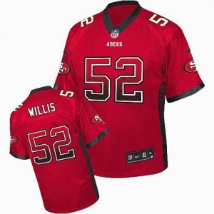 Jerseys Factory Cheap Nike 49ers #52 Patrick Willis Red Team Col
