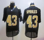Jerseys Factory Cheap Nike Saints #43 Darren Sproles Black Stitc