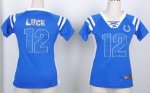 Jerseys Factory Cheap Nike Colts #12 Andrew Luck Royal Blue Wome