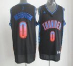 Jerseys Factory Cheap Thunder #0 Russell Westbrook Black Stitche