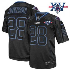 Jerseys Factory Cheap Nike Titans #28 Chris Johnson Lights Out B