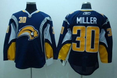 Jerseys Factory Cheap Sabres #30 Ryan Miller Embroidered Blue NH