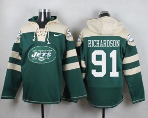 Jerseys Factory Cheap Nike Jets #91 Sheldon Richardson Green Pla