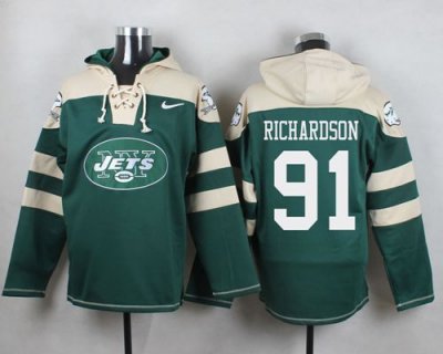 Jerseys Factory Cheap Nike Jets #91 Sheldon Richardson Green Pla