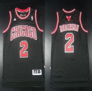 Jerseys Factory Cheap Bulls #2 Nate Robinson Black Embroidered N