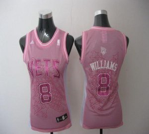 Jerseys Factory Cheap Nets #8 Deron Williams Pink Women Fashion
