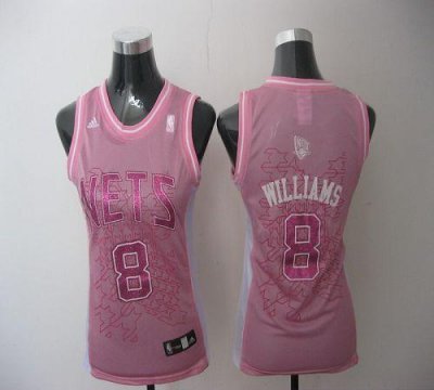Jerseys Factory Cheap Nets #8 Deron Williams Pink Women Fashion