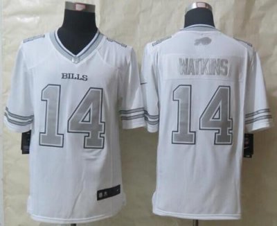 Jerseys Factory Cheap Nike Bills #14 Sammy Watkins White Men's S