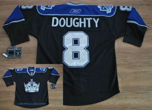 Jerseys Factory Cheap Kings #8 Drew Doughty Black Third Embroide
