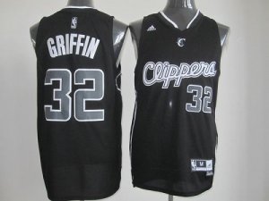 Jerseys Factory Cheap Clippers #32 Blake Griffin Black Shadow St