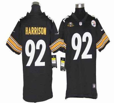 Jerseys Factory Cheap Nike Steelers #92 James Harrison Black Tea