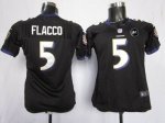 Jerseys Factory Cheap Nike Ravens #5 Joe Flacco Black Alternate