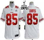 Jerseys Factory Cheap Nike 49ers #85 Vernon Davis White Super Bo