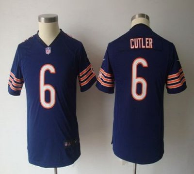 Jerseys Factory Cheap Nike Bears #6 Jay Cutler Navy Blue Team Co