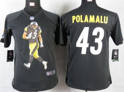 Jerseys Factory Cheap Nike Steelers #43 Troy Polamalu Black Team