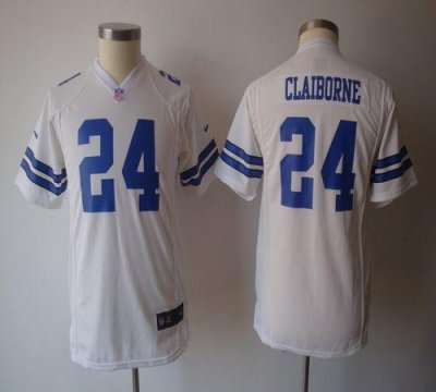 Jerseys Factory Cheap Nike Cowboys #24 Morris Claiborne White Yo