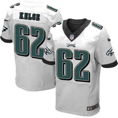 Jerseys Factory Cheap Nike Eagles #62 Jason Kelce White Men's St