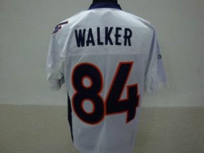 Jerseys Factory Cheap Broncos #84 Javon Walker White Stitched NF