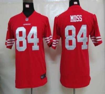 Jerseys Factory Cheap Nike 49ers #84 Randy Moss Red Team Color Y