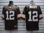 Jerseys Factory Cheap Browns #12 Colt McCoy Brown Embroidered Yo