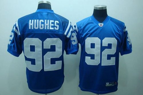 Jerseys Factory Cheap Colts #92 Jerry Hughes Blue Stitched NFL J