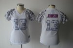 Jerseys Factory Cheap Bills #13 Steve Johnson White Women's Zebr