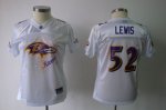 Jerseys Factory Cheap Ravens #52 Ray Lewis White 2011 Women's Fe