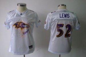 Jerseys Factory Cheap Ravens #52 Ray Lewis White 2011 Women's Fe