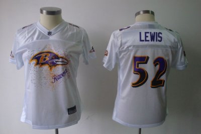 Jerseys Factory Cheap Ravens #52 Ray Lewis White 2011 Women's Fe